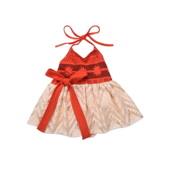 LMLYSoH Baby Girl’s Strap Yarn Skirt, Sleeveless and Backless Bandage Dress, Princess Summer Dress with Bowknot