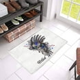 thumbnail image 3 of MKHERT Bohemian Boho Fashion Head Dress Deer and Ink Spots Doormat Rug Home Decor Floor Mat Bath Mat 23.6x15.7 inch, 3 of 3