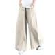 thumbnail image 1 of Gibobby pantalones de cargo mujer Pantalones elásticos transpirables de bolsillo Pantalones sueltos de algodón y lino Pantalones de mujer (Beige, L), 1 of 4