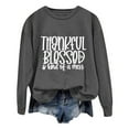 thumbnail image 3 of Women Oversize Sweatshirts Long Sleeve Crewneck Letter Printed Lightweight Loose Sweatshirts Blouse Top Cute Sweatshirt for Women Jogging Outfits Women Set Ladies Athletic Hoodies Athletic Wear, 3 of 6