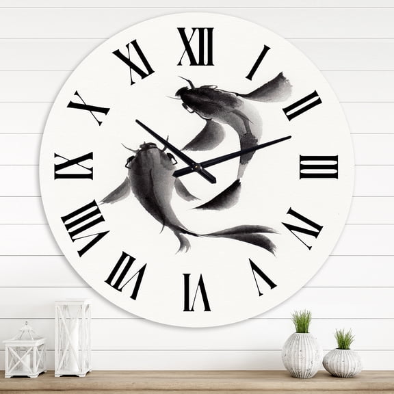 Designart 1 in Quartz Coastal Wall Clock