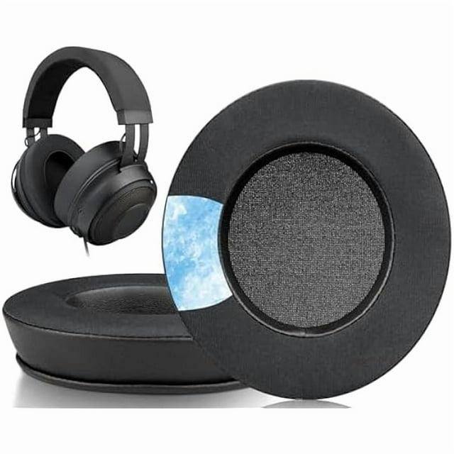 wonima11 SOULWIT Cooling-Gel Ear Pads Cushions Replacement, for Razer Kraken 2019/Tournament Edition/Ultimate/Kitty, Earpads for Nari/Essential/Ultimate, Kraken X/V3 X Headset - Matte Black
