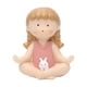thumbnail image 1 of Bonita figura de pose de yoga, decoración de contemplación, resina decorativa, creativa y única, conejita para estantería de alféizar de ventana, para niñas, mujeres y amigas. Estilo loto, 1 of 9