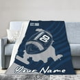 thumbnail image 5 of Custom Dallas Blanket Gifts for Men Women Personalized Fans Add Name and Number Throw Blankets, 30" X 40",40" X 50", 50" X 60", 60" X 80", 5 of 6