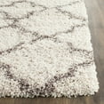thumbnail image 5 of SAFAVIEH Hudson Jaye Geometric Shag Area Rug, Grey/Ivory, 5' x 5' Round, 5 of 7