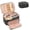 001_Black with front pocket, variant on PETGLE Small Marble Makeup Bag, Small Cosmetic Bags for Women,Large Capacity Portable Cosmetic bag Storage Organizer for Purse Everyday Use (Small, Marble)