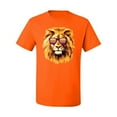 thumbnail image 2 of Lion With Sunglasses Animal Lover Men's Graphic T-Shirt, Orange, X-Large, 2 of 3
