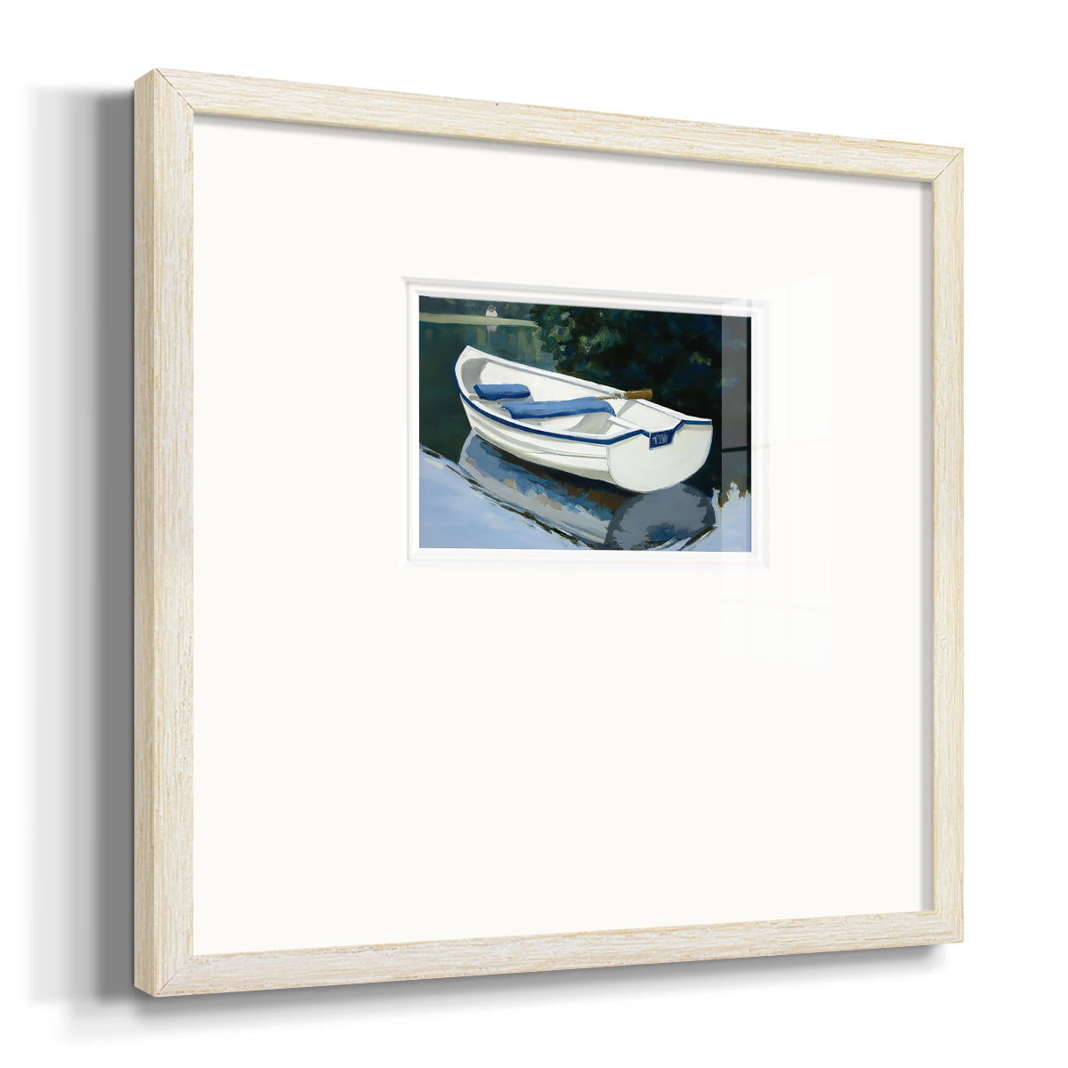 Colorful Rowboat IPremium Framed Print
