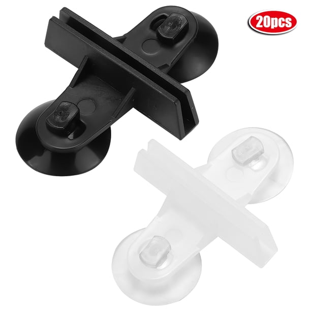 20 piezas ventosa acuario peceras cubierta de vidrio separador soporte Clip soporte