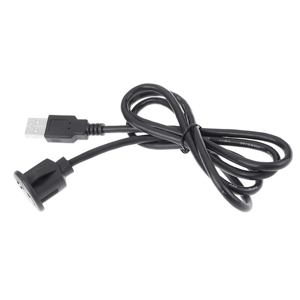 Cable de alimentación para tablero de automóvil, extensión de panel USB 2.0 macho a hembra 2m
