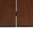 thumbnail image 6 of Maklaine 74" Live Edge Acacia Wood and Metal Dining Table in Gold/Walnut, 6 of 8