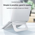 thumbnail image 4 of Laptop Cooling Bracket Height Adjustable Desktop Stand Desktop Bracket Hollow Laptop Computer Riser Non-Slip and Stable for Home Office, 4 of 9