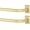 Brass Gold, variant on Bronze Wrap Around Curtain Rods 28 to 48 Inch:Blackout Heavy Duty Adjustable Window Curtain Rod Room Darkening,1Inch Modern Industrial Curved French Return Metal Drapery Rod Easy Install,Brown
