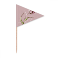 thumbnail image 1 of Drapeau Tulipe Fleur Cure-Dent Peint à la Main Triangle Cupcake, 1 of 3
