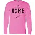 thumbnail image 3 of Inktastic It's Home Alabama State Outline Distressed Text Long Sleeve T-Shirt, 3 of 5