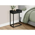 thumbnail image 4 of Accent Table C-shaped End Side Snack Living Room Bedroom Metal Black, 4 of 5