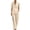 #0358-Khaki, variant on Pounoo Women's Casual Linen Set V Neck Short Sleeve Top and Pants Loose Fit Comfortable for Vacation and Daily Wear Gift