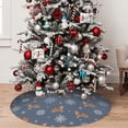 thumbnail image 5 of Picia Squirrel And Snowflakes Print Christmas Tree Skirt , Christmas Tree Skirt Ornaments for Merry Christmas Holiday Party Decorations Indoor Outdoor-30", 5 of 7