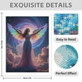 thumbnail image 3 of Diamond Art Kit for Adults, Angel Rainbow Wings Celestial Clouds Diamond Painting for Adults Beginners, 5D DIY Diamond Art Painting Kits, Colorful Diamond Painting Craft for Home Decor 12x16, 3 of 7