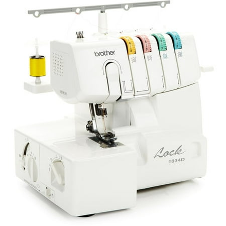 Brother Sewing 3 or 4 Thread Serger with Easy Lay In Threading with Differential Feed 1034D