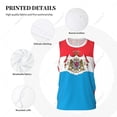 thumbnail image 4 of Luxembourg emblem men basketball sports jersey running fitness multifunction sleeveless tshirt exclusive custom name nunber, 4 of 12