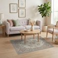 thumbnail image 3 of ODIKA Pink Distressed Vintage Ornamental Featuring Border Tug for Home Office, Gaming Room, Under Desk, Non-Slip Chair-Friendly, 3 of 7
