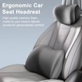 thumbnail image 2 of Soumake Car Lumbar & Neck Pillow Kit, Memory Foam Cushion for Neck & Back Pain Relief, Adjustable Strap for Travel, 2 of 8