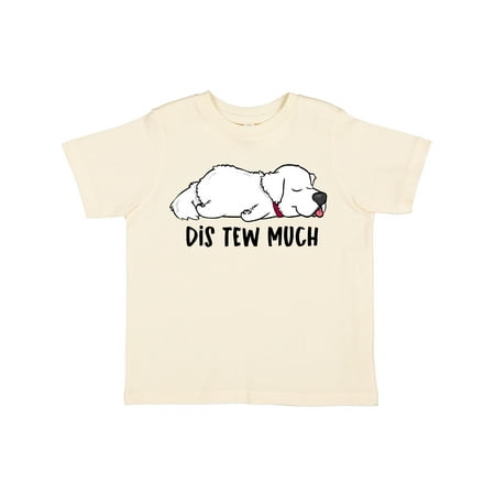 

Inktastic Napping Dis Tew Much Great Pyrenees Gift Toddler Boy or Toddler Girl T-Shirt