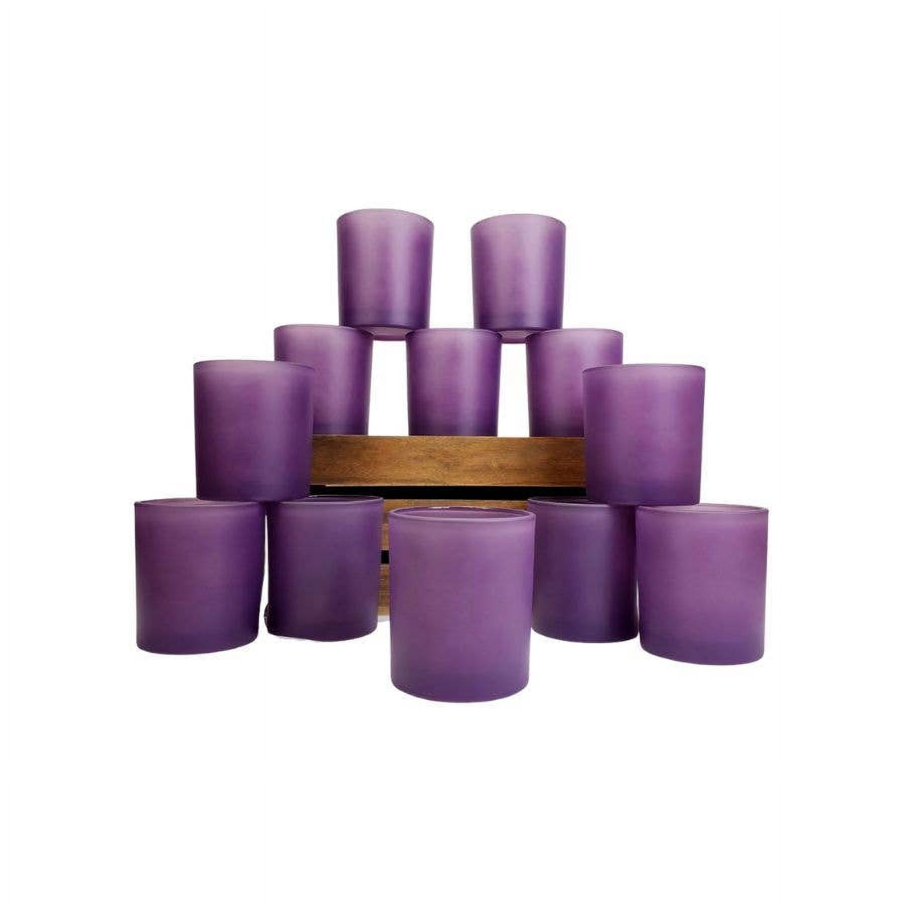 14 oz. Havana Frosted Lavender Empty Candle making Jar candle vessels for DIY candle-making projects (Box of 36) FREE SHIPPING