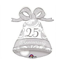 Burton & Burton 27" 25th Silver Balloon