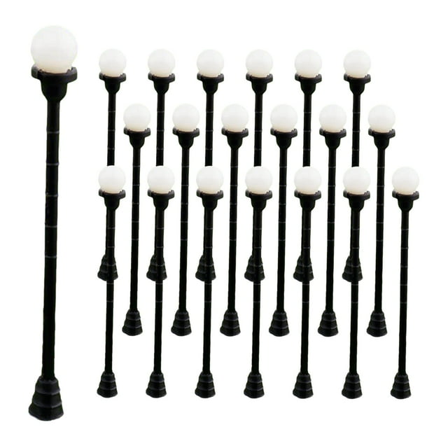 20 faroles para exteriores de 1/100 pulgadas, mini faroles para paisajes. Estilo C