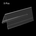 thumbnail image 3 of Uxcell 7 x 3.12inch Acrylic Desk Nameplate Holders,5Pcs Transparent Name Tent Holders, V-Shaped, 3 of 6