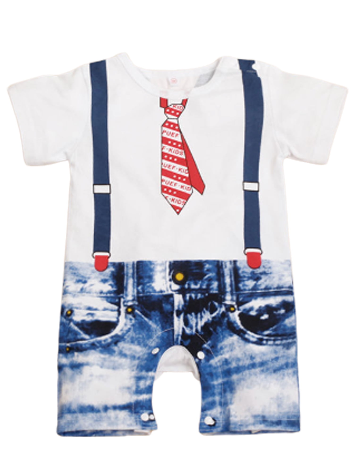 Summer Toddler Kids Baby Boys Beard T Shirt Tops+Shorts Pants Clothes Set 0-24M