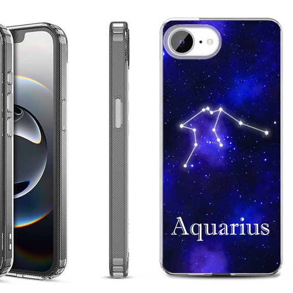 Shockproof Protective Phone Case for iPhone 16e, by OneToughShield - Aquarius