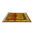 thumbnail image 2 of Ahgly Company Machine Washable Indoor Square Persian Yellow Traditional Area Rugs, 4' Square, 2 of 4