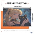 thumbnail image 3 of Blonde Hair Girl Highly Absorbent Polyester Doormat Anti-slip Anti-fouling Indoor Outdoor Entrance Welcome Mat 32×20in., 3 of 8