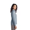 thumbnail image 3 of Port Authority Adult Female Self Fabric Lining Long Sleeves Shirt Moonlt Blue/Wh 4X-Large, 3 of 6