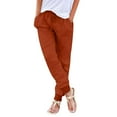 thumbnail image 2 of Valueadd Women's Casual Pants Elastic Waist Pants Trousers With Pockets, 2 of 7