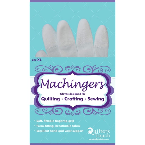 Guantes para acolchado, máquinas para coser en movimiento libre, XS