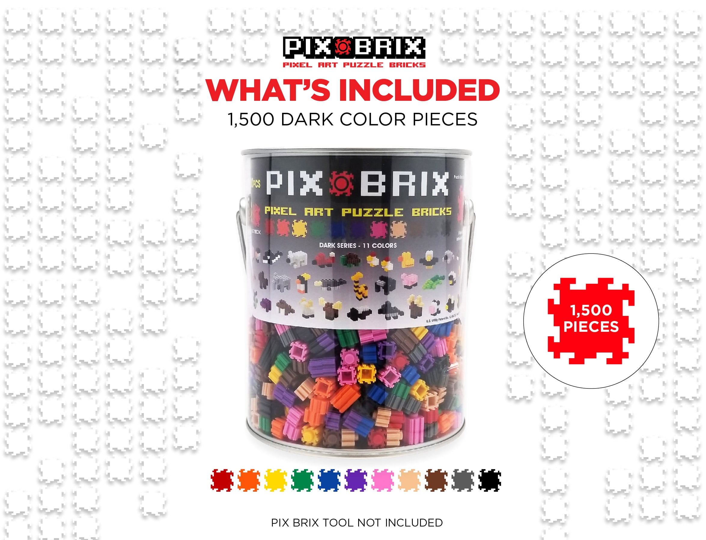 Pix Brix Pixel Art Puzzle Bricks, 1,500 piece Set – Chrysler Museum of Art