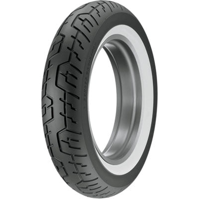 Dunlop Cruisemax Rear Motorcycle Tire 150/80-16 (71H) Wide White Wall for Yamaha Road Star XV1700 2004-2009
