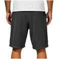 thumbnail image 5 of Ymyiu Shorts Men Casual Men's Shorts Casual Elastic Waist Drawstring Summer Beach Shorts Size 2XL(Dark Gray, 2XL), 5 of 5