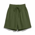 thumbnail image 7 of BLVB Womens Shorts Lightweight Bermuda Shorts for Women Drawstring Casual Summer Beach Shorts with Pockets, 7 of 7