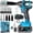 Blue wrench battery * 1 accessory, variant on DGB Brushless Cordless Impact Wrench, High Torque Rechargeable Impact Driver with Variable Speed for Automotive Repair, Tire Removal & Mechanical Maintenance Jobs