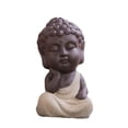thumbnail image 4 of Adorno Hecho para Casa de Té, Tienda de Bebidas, Decoración para hogar, Miniatura - Blanco Macarena Pequeña estatua de Buda, 4 of 6