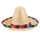 thumbnail image 3 of Sombrero de paja mexicano con ribete, accesorio para disfraz mexicano, para adultos y niños, para fiestas, 43 cm de diámetro, color beige, 3 of 7