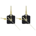 thumbnail image 1 of 2 Pack Silent Quartz Clock Movement Silent Clock Mechanism Long Shaft Replacement Clock Kit Without, 1 of 5