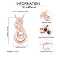 thumbnail image 2 of Swan Crystal Urn Necklace For Ashes Cremation Necklace Love Urn Holder Necklaces For Women Infinity Heart Urn Necklaces, 2 of 7