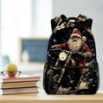 thumbnail image 5 of Lightweight Backpack Santa Claus Motorcycle School Bag Travel Laptop Daypack for Men Women Casual Rucksack, 5 of 6