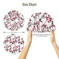 thumbnail image 5 of Rateoe Cherry Blossoms Pattern Silk Satin Hair Bonnet for Sleeping, Adjustable Sleep Cap Turban for Women , Curly Straight Hair Long Large Braid, 5 of 6